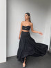 Ayla black top and maxi skirt (sold as separates)