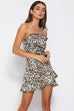 Angela leopard mini dress
