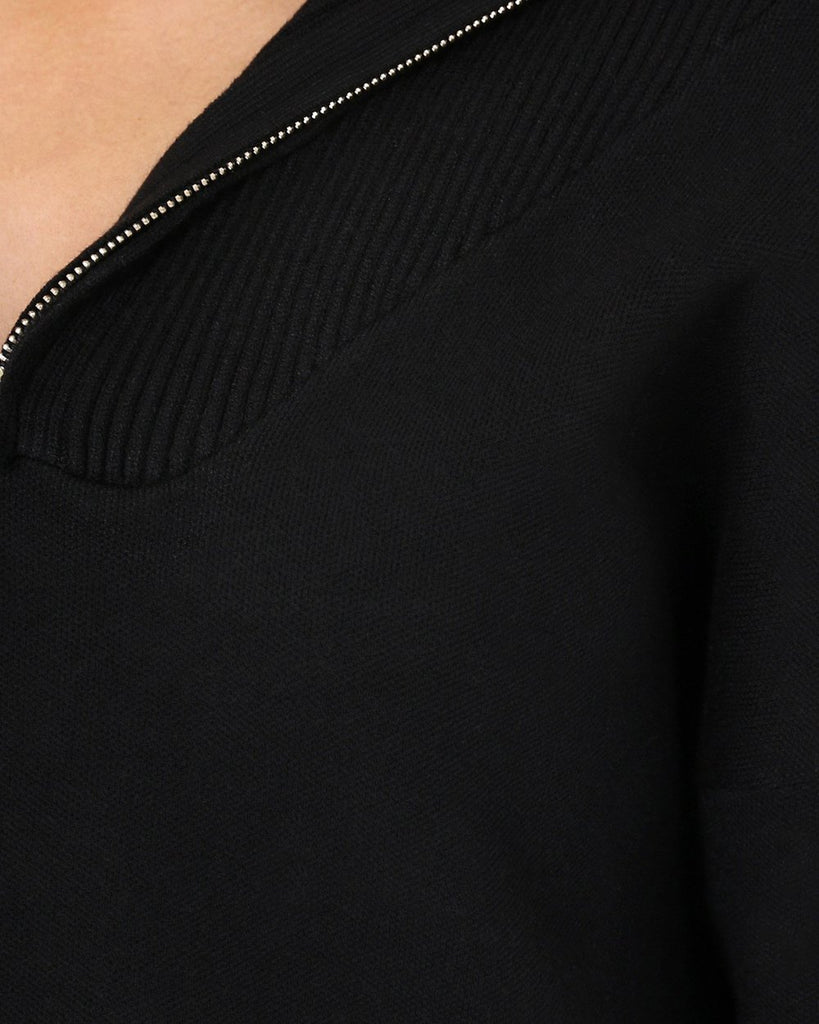 Fletcher black knit jumper