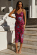 Charlotte pink floral slip dress