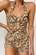 MARGUERITE FLORAL SHORTS AND TOP (sold as seperates)