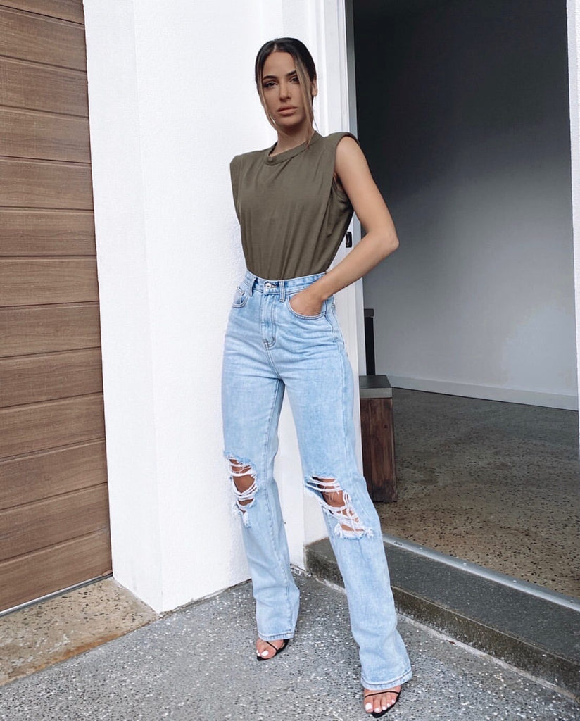 Chantelle khaki tank top