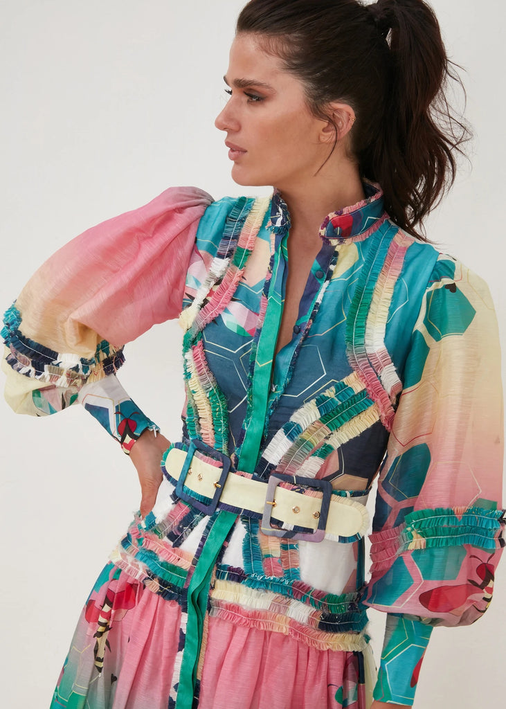 Queen bee bright bee maxi dress