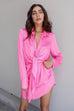 Ruby bubblegum shirt dress