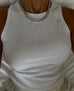 Jaida white tank top