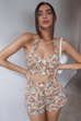 MARGUERITE FLORAL SHORTS AND TOP (sold as seperates)