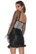 Chloe black spot top