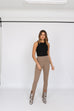 Darlo taupe zip split leggings
