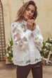 Victoriana white lace blouse