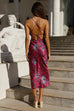 Charlotte pink floral slip dress