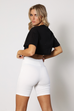 Riley black cropped tee