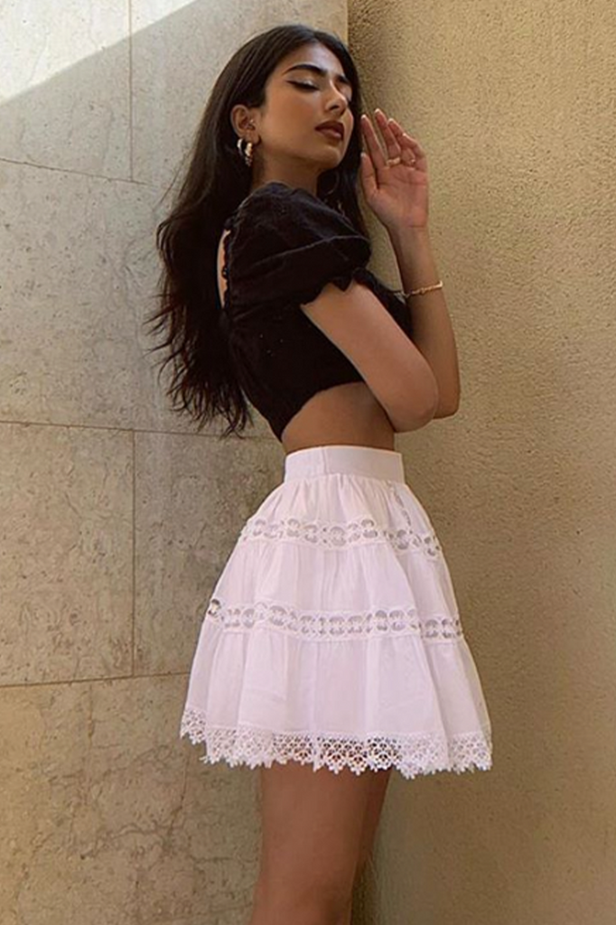 Isabelle white top and skirt (sold as seperates)