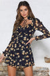 Harper navy floral dress