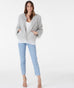 Tess light grey faux fur jacket