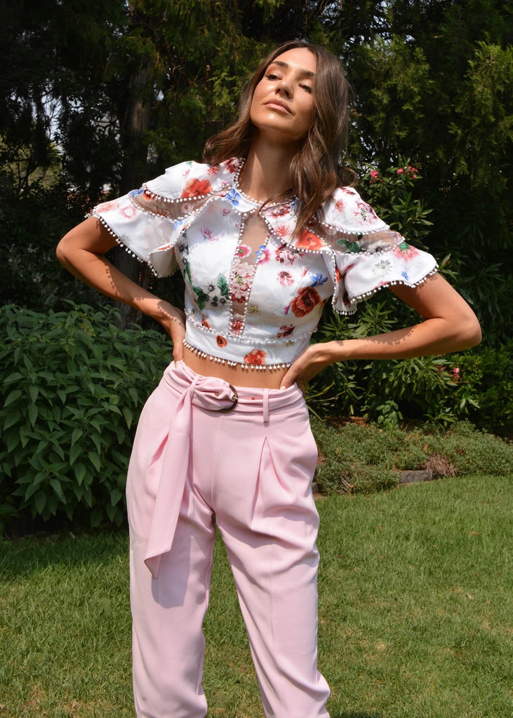 Shooting stars pink pants