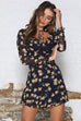 Harper navy floral dress