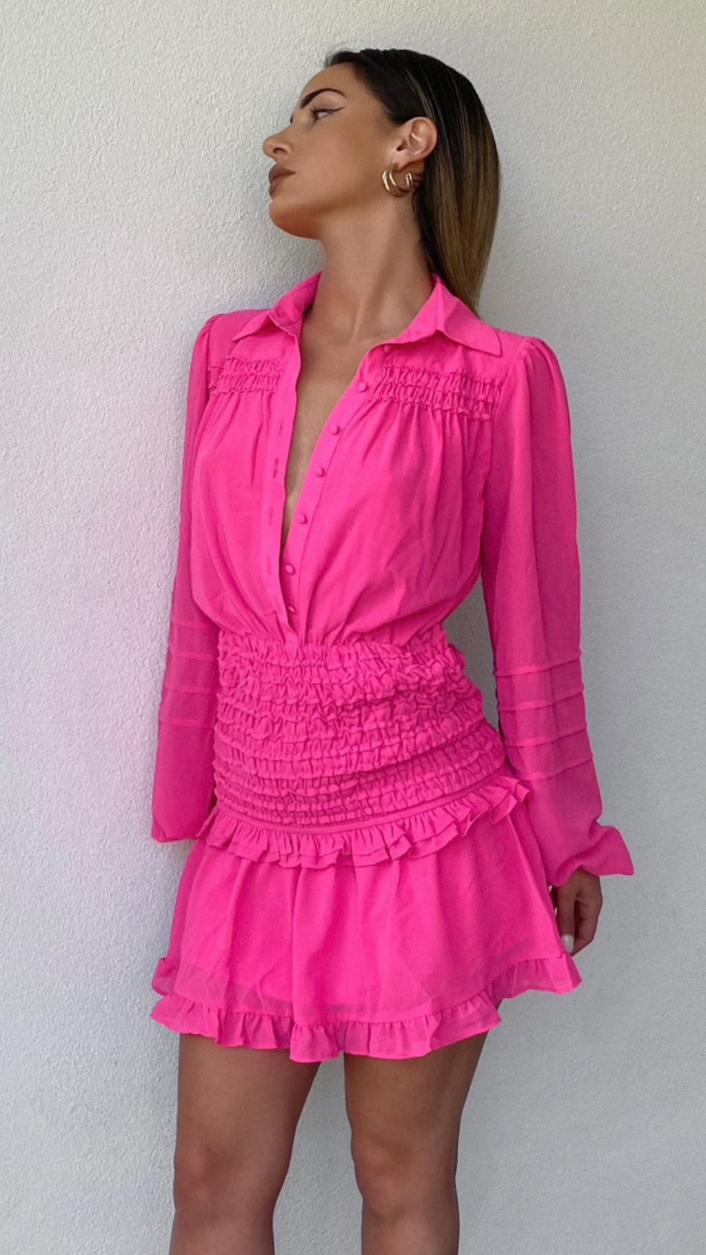 Emmie fuchsia dress