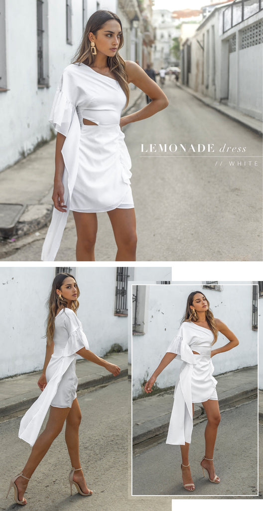 Lemonade white dress