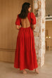 Asha fire midi dress