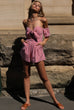Paris red gingham Playsuit