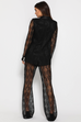 Primavera black lace trousers