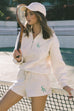 Mimi zip ecru jumper