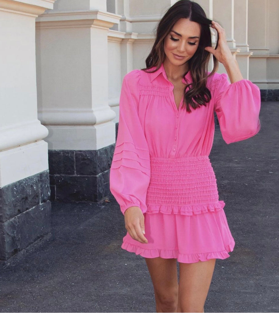 Emmie fuchsia dress