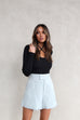 Demi black knit top