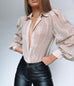 Elise sand blouse