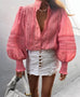 Mystical embroidery wild rose blouse