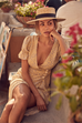 Callie yellow wrap dress
