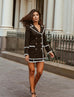 Catia black and white blazer