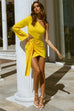 Ava yellow mini dress