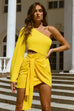 Ava yellow mini dress