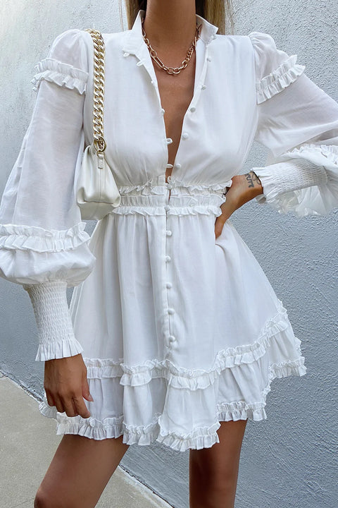 Bettina white mini dress