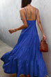 Verona electric blue maxi dress