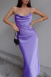 Charis violet slip dress