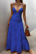 Verona electric blue maxi dress