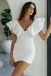 Gigi white mini dress