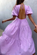 Asha lavender midi dress