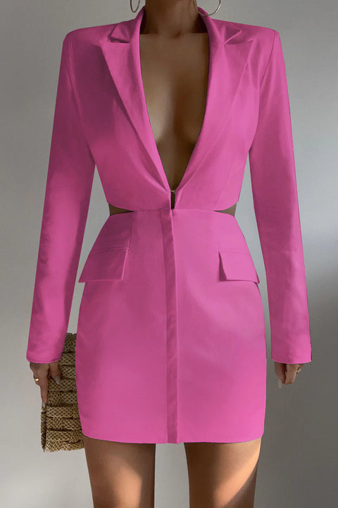 Juliana pink blazer dress
