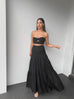 Ayla black top and maxi skirt (sold as separates)