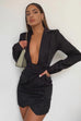 Balia black blazer dress