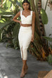 Quelle white top and midi skirt (sold as separates)