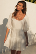 Knowles babydoll white dress