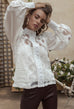 Victoriana white lace blouse