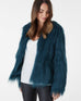 Tess emerald faux fur jacket