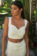 Quelle white top and midi skirt (sold as separates)