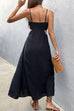 Jolie black midi dress