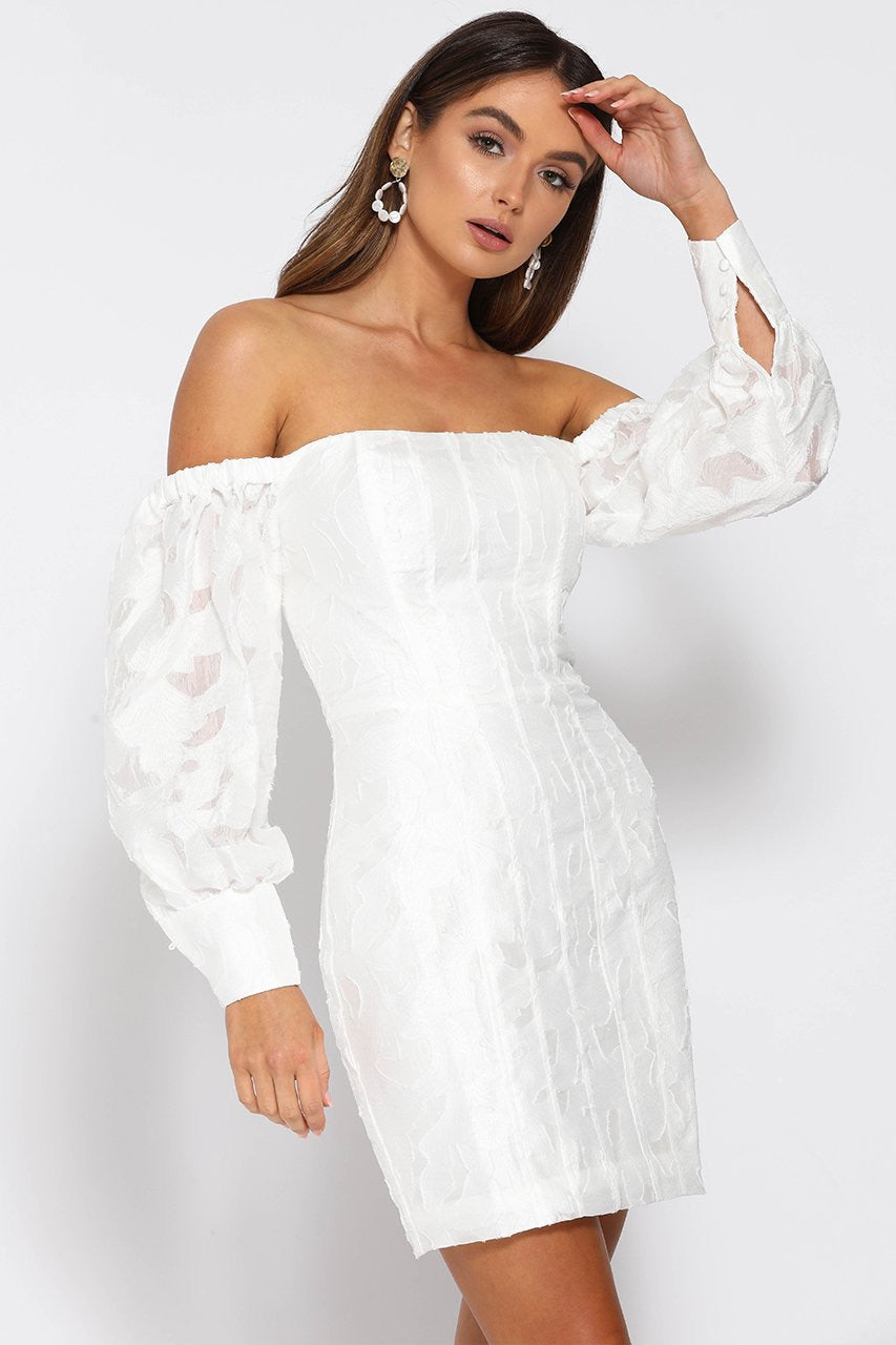 natalia puff sleeve mini dress For Love & Lemons Natalia Puff Sleeve Mini Dress in Yellow